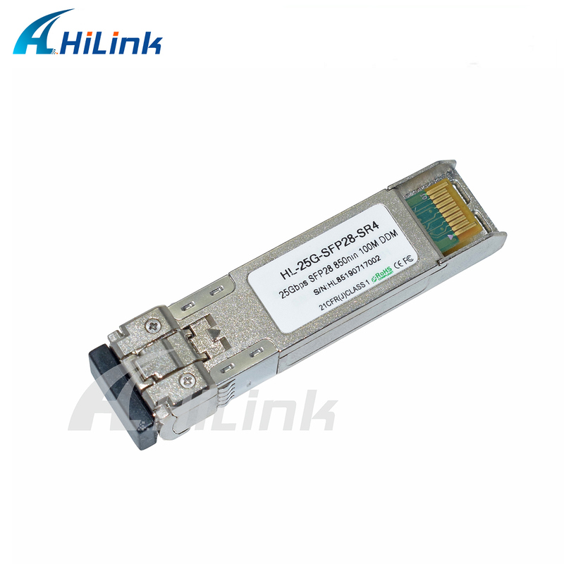 25G SFP28 SR MMF Module à fibre optique 850nm 100m Transcepteur optique GBIC Température industrielle