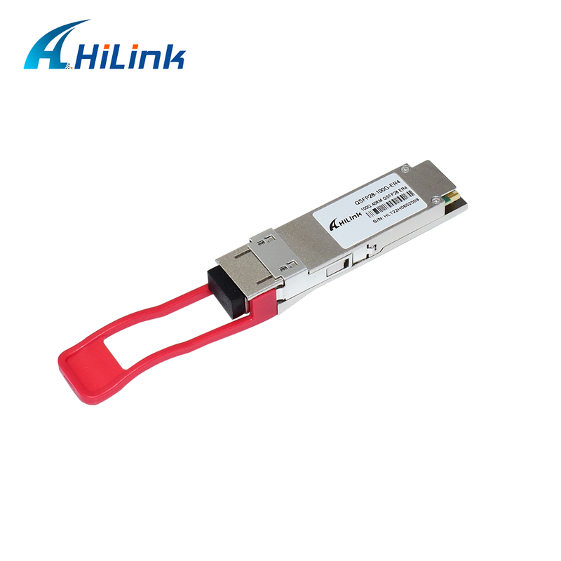Module d'émetteur-récepteur optique QSFP28 100G avec portée de 40 km, faible consommation d'énergie (< 4,5 W) et conformité RoHS 6/6 pour les centres de données
