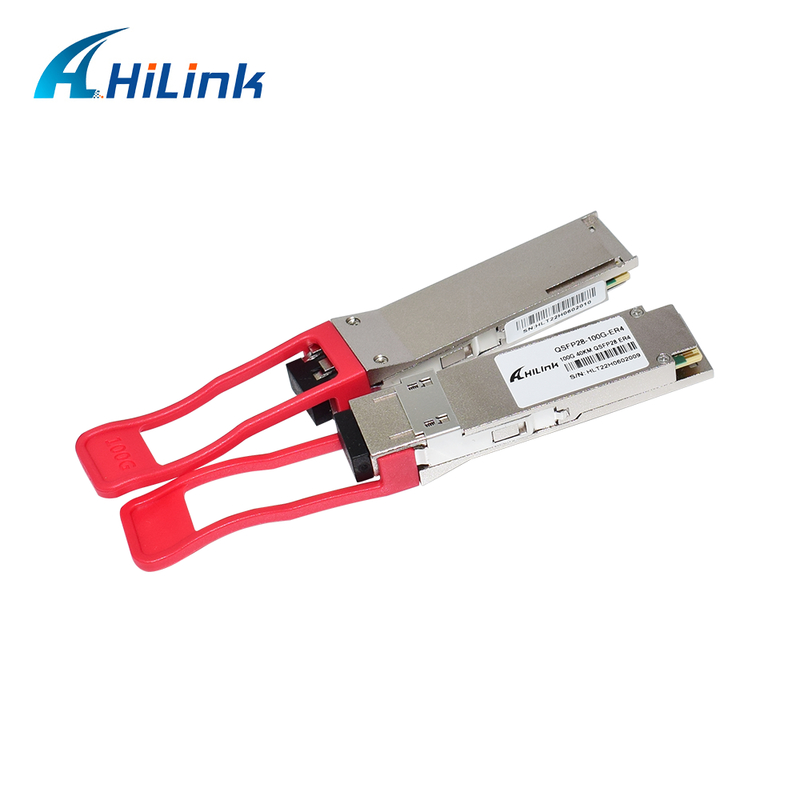 Module d'émetteur-récepteur optique QSFP28 100G avec portée de 40 km, faible consommation d'énergie (< 4,5 W) et conformité RoHS 6/6 pour les centres de données