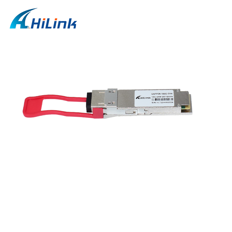 Module d'émetteur-récepteur optique QSFP28 100G avec portée de 40 km, faible consommation d'énergie (< 4,5 W) et conformité RoHS 6/6 pour les centres de données