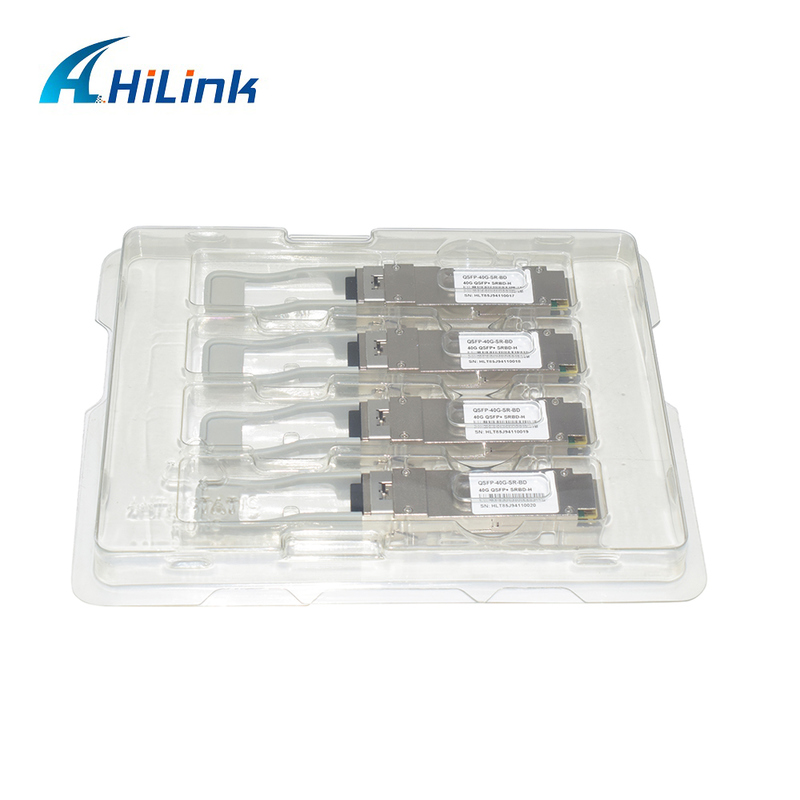 40 Gbps 100 m QSFP+ Module à fibre optique Bi-Di Duplex LC enfichable à chaud 850/900nm MMF