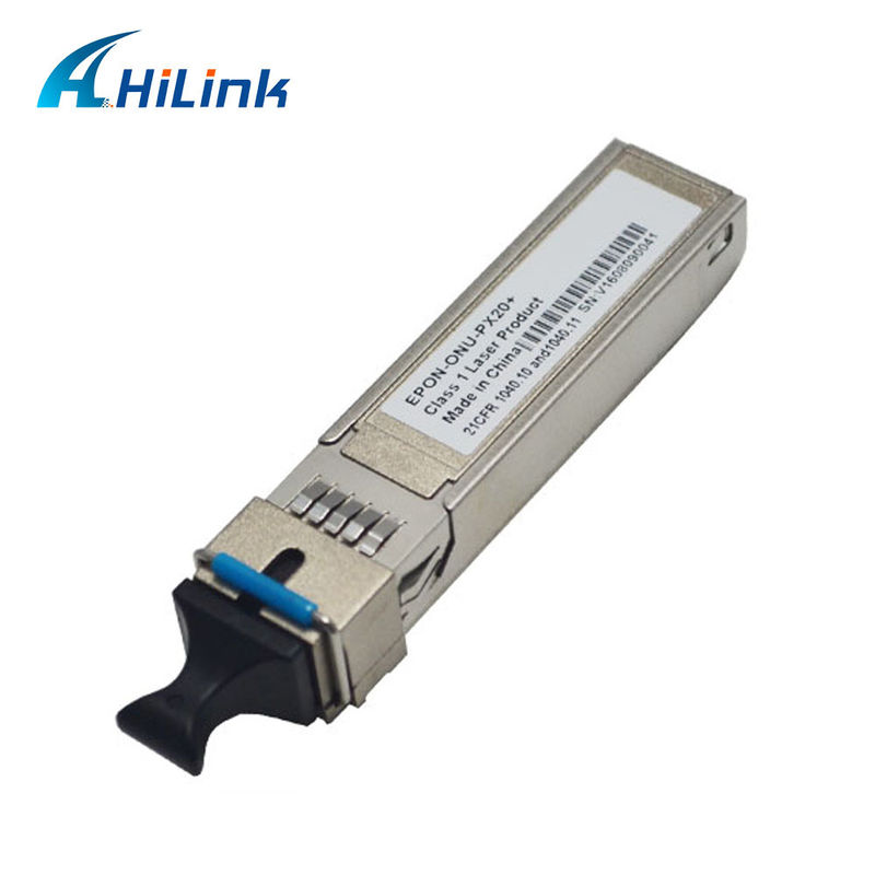 1.25G EPON ONU Transcepteur SFP avec récepteur SC/UPC pour une distance de 20 km et une plage de température de 0 °C ~ +70 °C