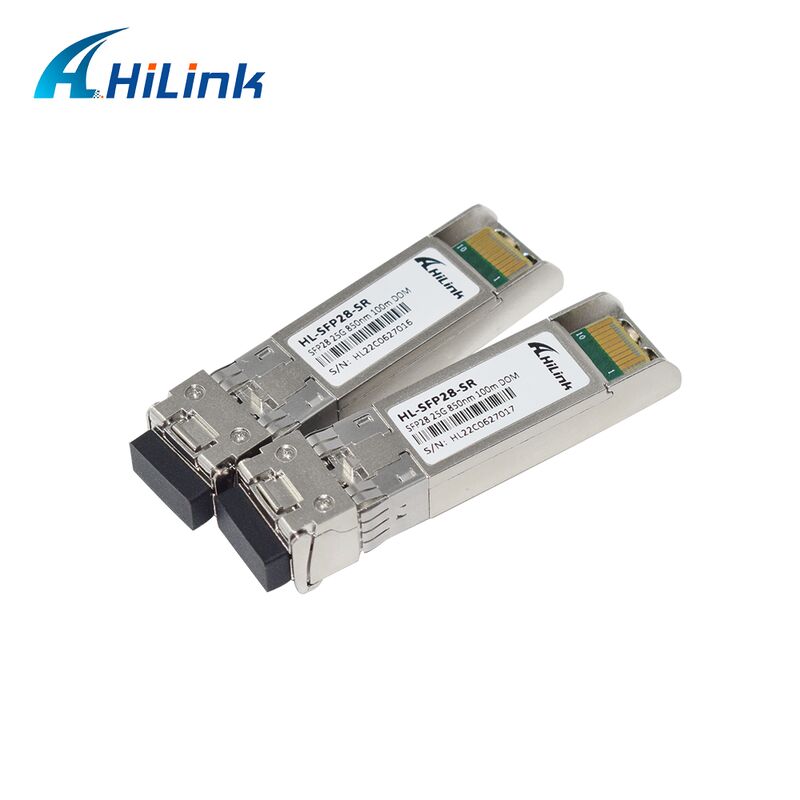 Émetteur-récepteur optique Hilink 25G SFP28 avec une distance de 100M, garantie de 3 ans et certification CE RoH