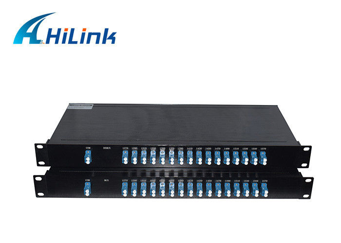 16 canaux choisissent le bâti de support du connecteur 1U du module LC/UPC de la fibre CWDM Mux Demux