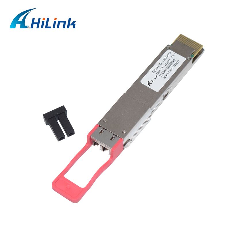 Module émetteur-récepteur optique Hilink 400G QSFP-DD ER4 avec transmission sur 40 km et sensibilité OMA <-14dBm Conforme RoHS