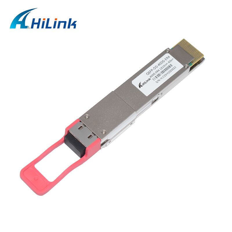 Module émetteur-récepteur optique Hilink 400G QSFP-DD ER4 avec transmission sur 40 km et sensibilité OMA <-14dBm Conforme RoHS