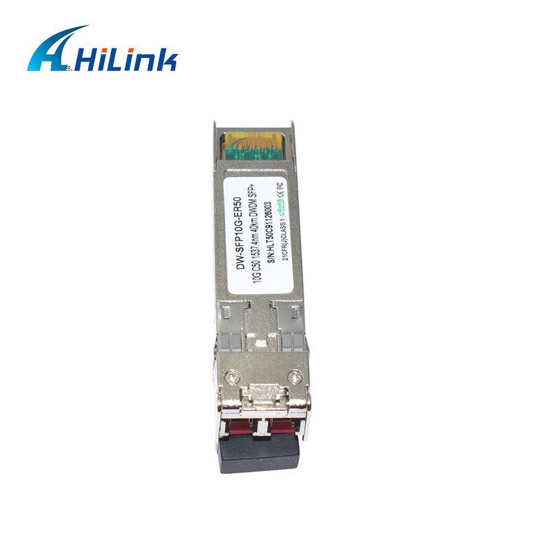 Hilink 10Gb SFP+ DWDM SFP 100GHz CH17~61 Optionnel Module optique de récepteur à 40 km Duplex LC Commercial Industriel