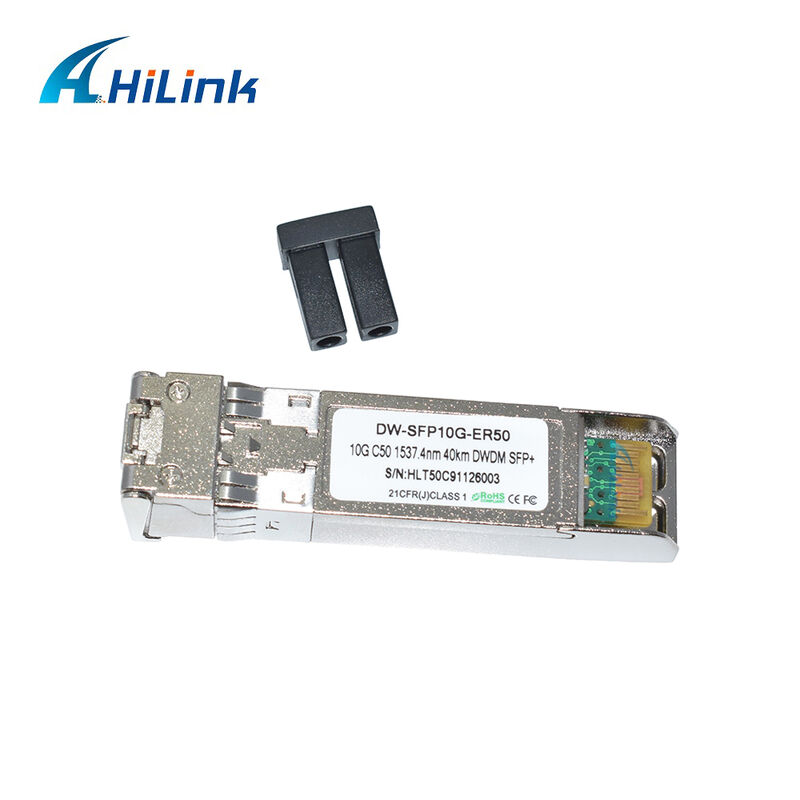 Hilink 10Gb SFP+ DWDM SFP 100GHz CH17~61 Optionnel Module optique de récepteur à 40 km Duplex LC Commercial Industriel