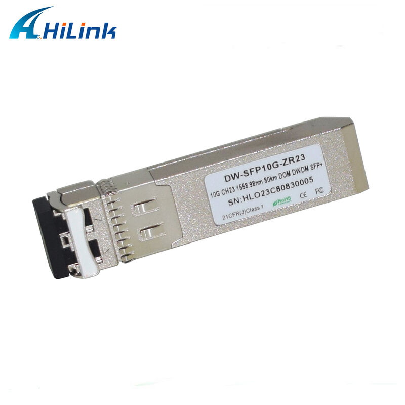 Module émetteur-récepteur optique Hilink 10Gb SFP+ DWDM SFP 100GHZ CH17~61 Optionnel 80km Duplex LC Commercial Industriel
