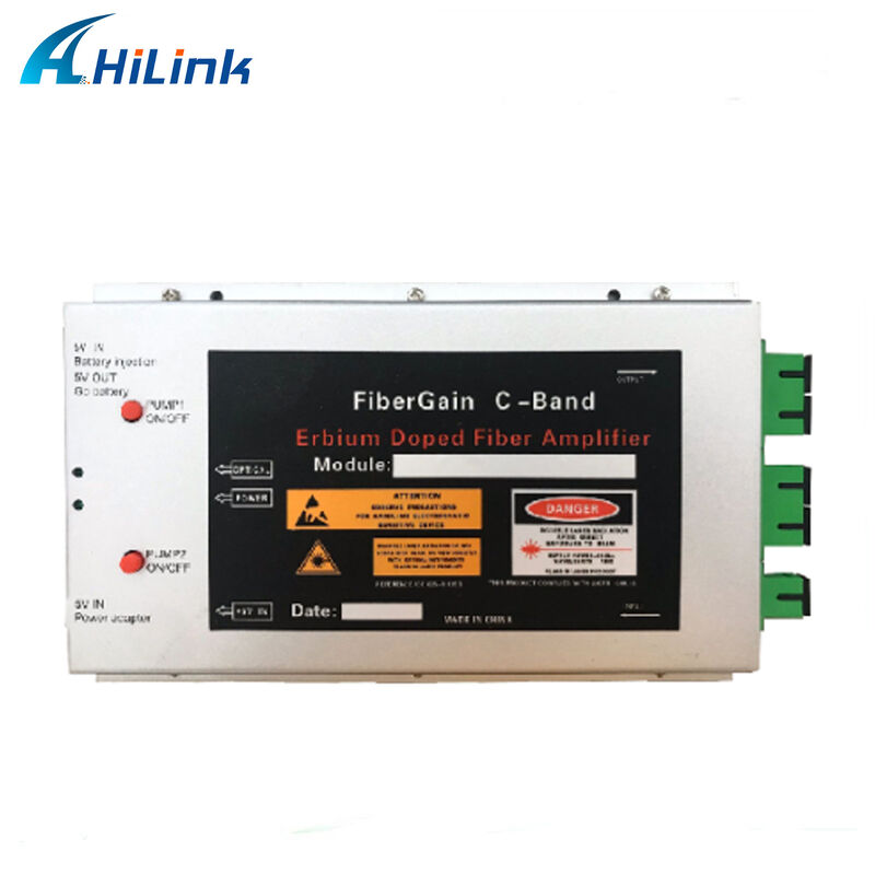 Hilink MINI Type EDFA 1550nm 15dBm 1 entrée 1 sortie CATV Bâtiment Télécom ERBIUM-DOPED AMPLIFIER en fibre