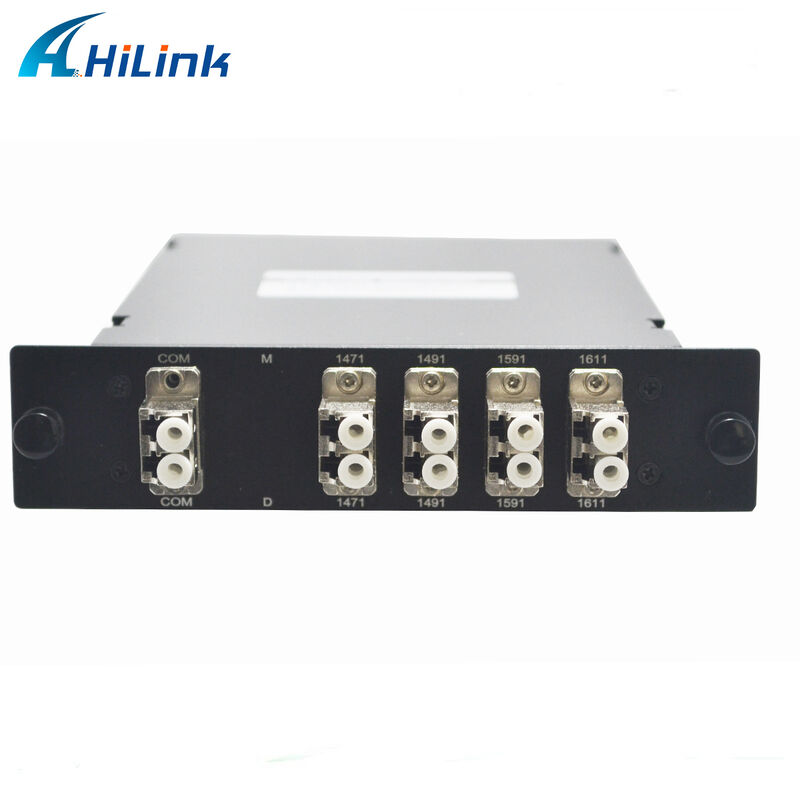 LGX Cassette CWDM MUX DEMUX 4 canaux 1470/1490/1590/1610nm à double fibre CWDM Mux Demux