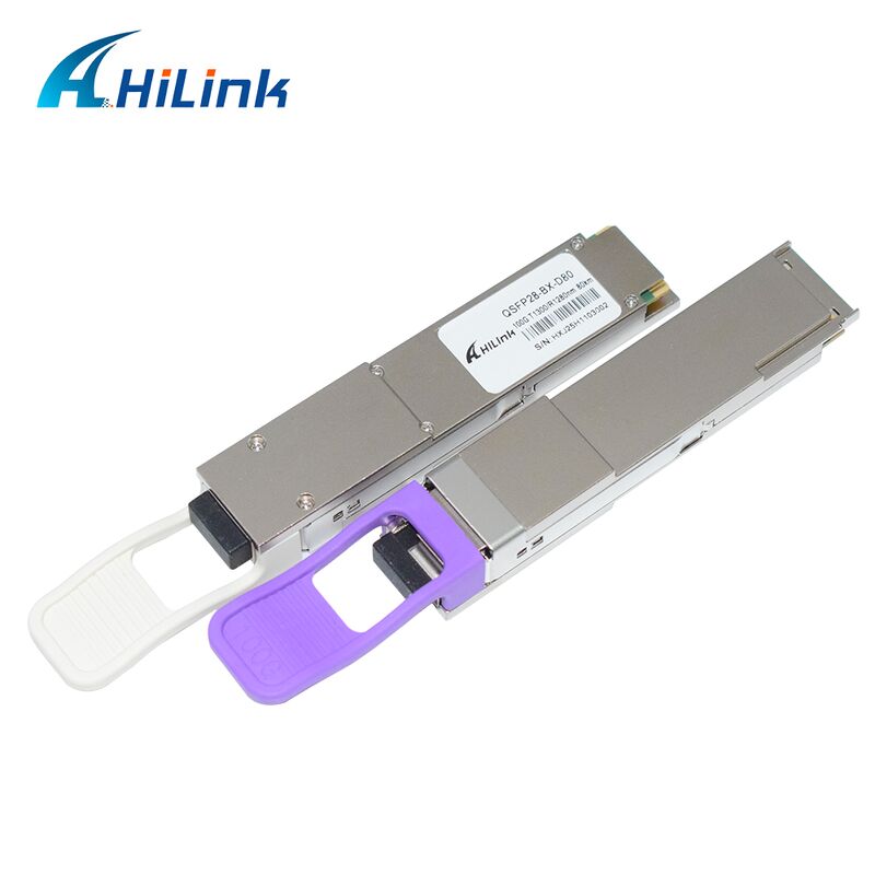 Module émetteur-récepteur optique Hilink QSFP28-BX-U80/D80 100Gb/s BIDI avec portée de 80 km pour Ethernet 100G