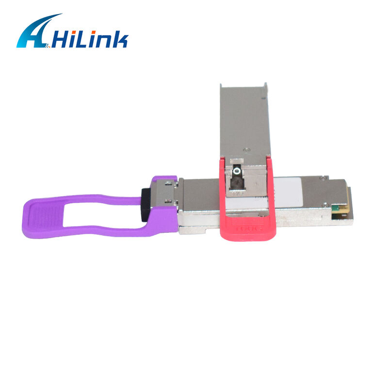 Module émetteur-récepteur optique Hilink HL-QSFP28-100G-UD-20 100Gb/s 20km QSFP28 BIDI LR1 avec connecteur LC enfichable à chaud