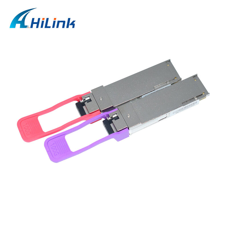 Module émetteur-récepteur optique Hilink HL-QSFP28-100G-UD-20 100Gb/s 20km QSFP28 BIDI LR1 avec connecteur LC enfichable à chaud