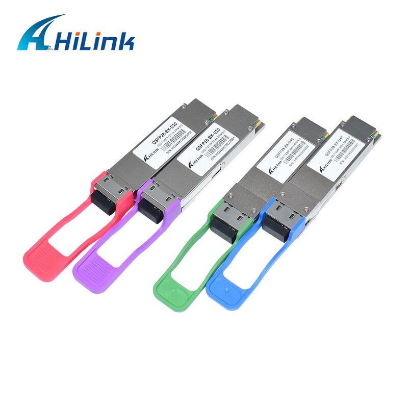 Transceiver optique Hilink QSFP28-BX-UD40 100G BiDi avec une portée de 40 km pour les applications de centre de données