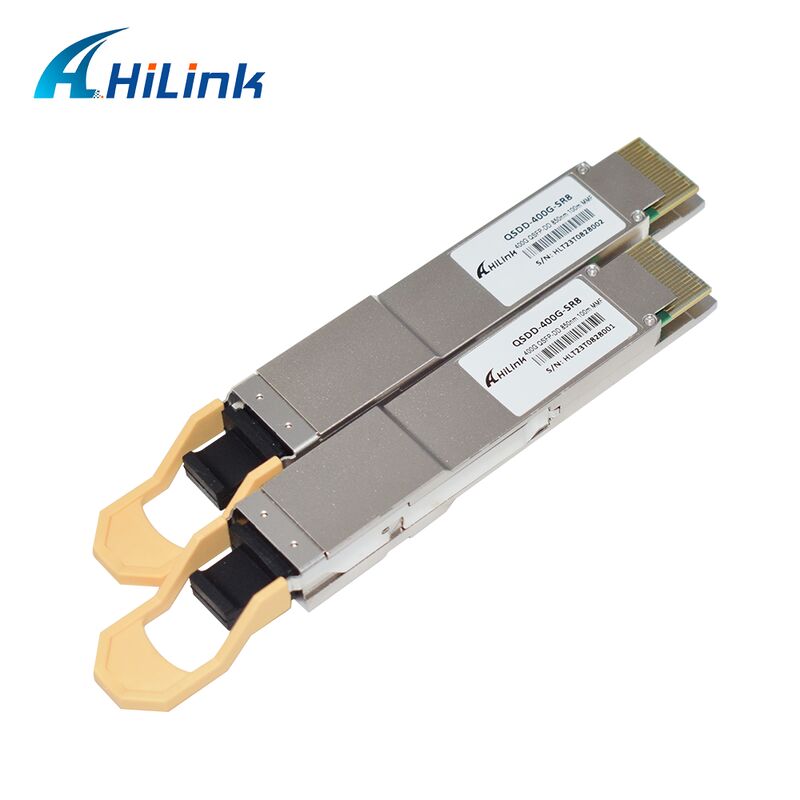 Transcepteur optique Hilink QSDD-400G-SR 400G QSFP56-DD SR8 avec débit de données 400G, longueur d'onde 850nm et distance de 100m