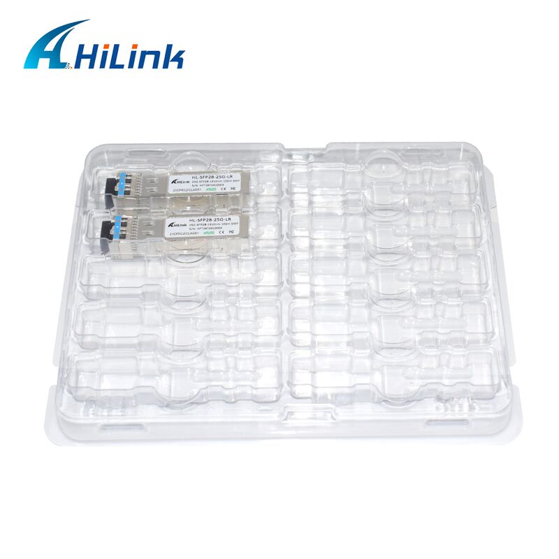 Transcepteur HL-SFP28-LR-10KM 25G SFP28 avec une distance de transmission de 10 km, un débit de données de 25,78 Gbps et une faible consommation d'énergie < 1,2 W