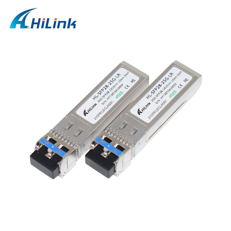Transcepteur HL-SFP28-LR-10KM 25G SFP28 avec une distance de transmission de 10 km, un débit de données de 25,78 Gbps et une faible consommation d'énergie < 1,2 W