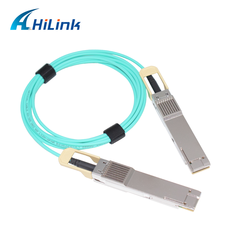 Hilink 400G QSFP56-DD AOC 3M Cable with RoHS Compliance for High-Speed Data Transmission