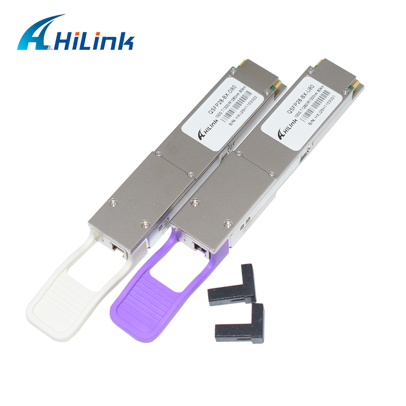 Hilink QSFP28-BX 100Gb/s 80Km BIDI module émetteur-récepteur optique pour la transmission de données à grande vitesse