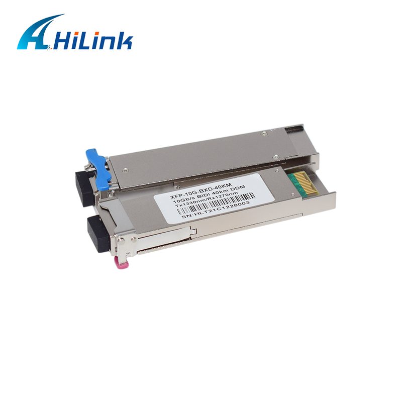 Émetteur-récepteur bidirectionnel XFP de 10 Gb/s avec portée de 40 km et fonction DDM pour la transmission de données à grande vitesse