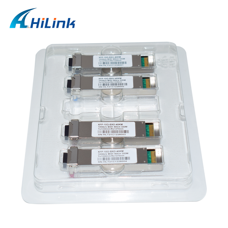 Émetteur-récepteur bidirectionnel XFP de 10 Gb/s avec portée de 40 km et fonction DDM pour la transmission de données à grande vitesse