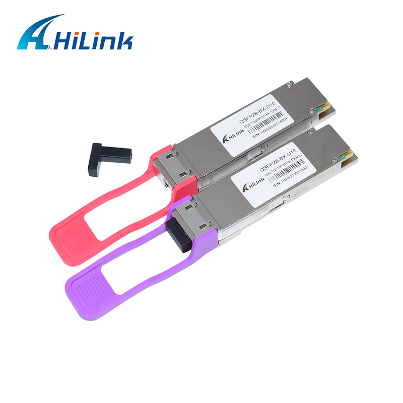 Transceiver optique QSFP28 100G BIDI 10KM SMF Simplex LC DDM 1271/1331