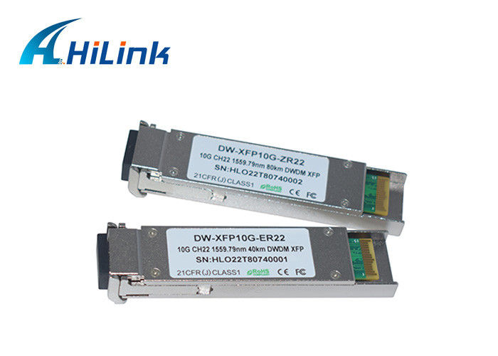 Émetteur-récepteur Cisco 10G XFP compatible, XFP 10G ZR 1550nm 80km réglable avec connecteur LC