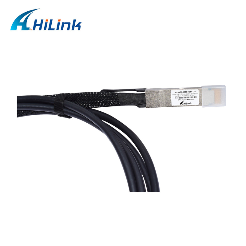 2M 400G DAC Cable QSFPDD câble direct de Twinax d'en cuivre de 2X200G/SFP56DAC 30AWG à attache