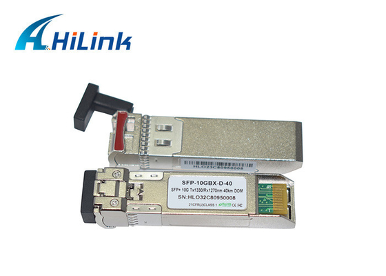 Que l'on peut brancher chaud optique du module 1270nm 1330nm d'émetteur-récepteur de fibre de WDM 40km de Hilink 10G SFP+ BIDI