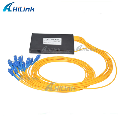 les ABS optiques de diviseur de PLC du mode 1X12 unitaire enferment dans une boîte des connecteurs du câble SC/UPC de 3mm