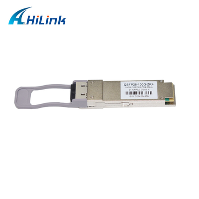 les DOM optiques du module QSFP28 100G ZR4 d'émetteur-récepteur du duplex LC QSFP Gbic de 80km 1310nm SMF