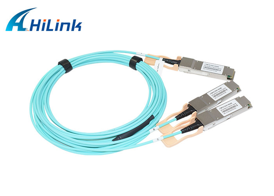 Câbles à fibres optiques actifs de l'évasion 2xQSFP56 100G PAM4 du câble 200G d'InfiniBand AOC pour le centre 5G