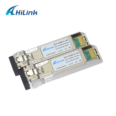 10G module optique 40KM BIDI 1270nm/1330nm de WDM SFP+ STM-64 OC-192