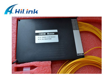 Multiplexeur simple de la fibre CWDM, équipement de 8 de la Manche optique de Mux avec la boîte d'ABS