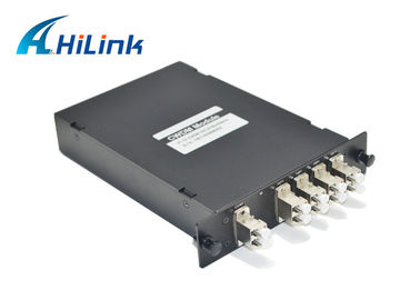 1x4 ch CWDM Mux optique contrat d'isolement fibre duplex/simple de Demux haut conçu