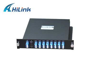 Fibre LC/UPC 1470nm-1610nm 8CH CWDM Mux Demux de cassette de LGX double 2 fentes dans le bâti de support 1U