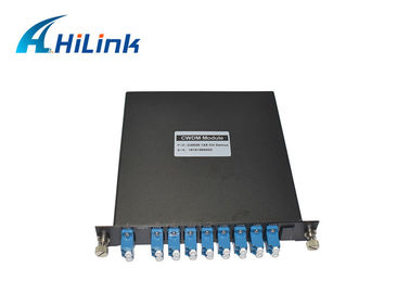 fibre simple LC/UPC 1270nm-1410nm Mux Demux LGX de cassette optique de 8CH CWDM
