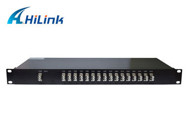 Double port 1310nm~1610nm en métal du bâti de support du module 1U de la fibre CWDM Mux Demux 16ch