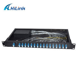 Fibre optique 1310nm~1610nm de bâti de support de LC/UPC 16ch Cwdm Mux Demux 1U double