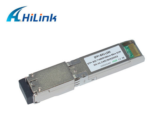 Fibre recto 10G optique BIDI SFP+ 80Km 1490/1550nm DDM de WDM de connecteur de LC