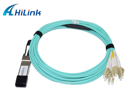40G QSFP+ au câble optique actif 5M AOC de connecteurs de 8x LC